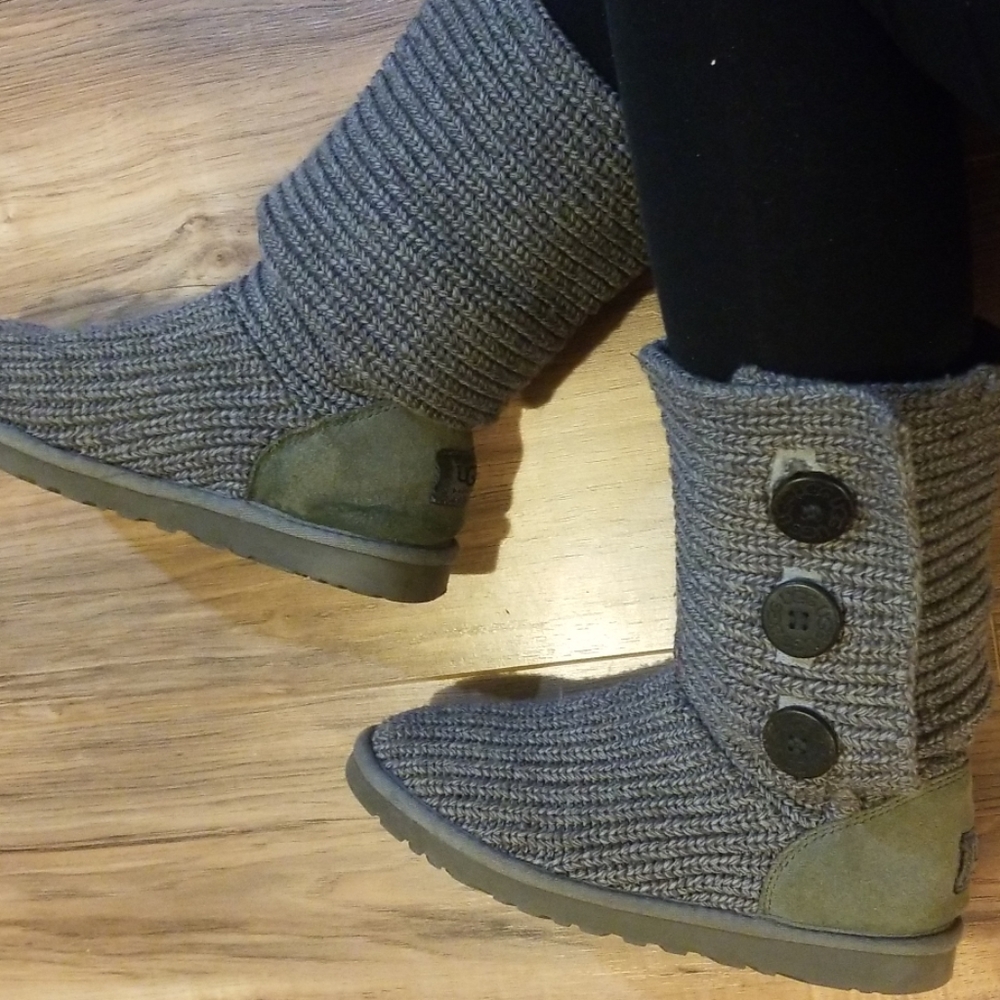 Ugg Cardi US 9 Womens Knit Knee High Boot